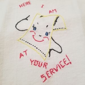 Vintage mini tea towel
